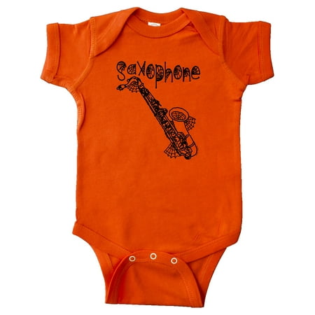 

Inktastic Saxophone Halloween Cobwebs Gift Baby Boy or Baby Girl Bodysuit