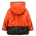 thumbnail image 2 of Richie House Little Boys Orange Faux Leather Detail Padding Jacket 4/5, 2 of 2