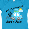 thumbnail image 4 of Inktastic Book My Reservation I'm Going to Nana and Papa's Boys or Girls Baby Bodysuit, 4 of 5