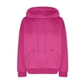 thumbnail image 5 of EDFBUYKRS Female Long Sleeve Hoodie 2026 Fall Women's Cowl Neck Pullover Hoodie Long Sleeve Solid Color Drawstring Sweatshirt Top with Convenient Pocket S, 5 of 5