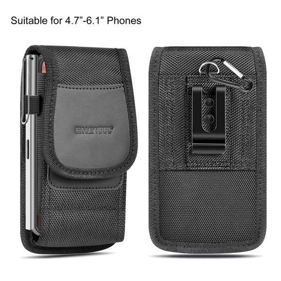 HAWEEL Multifunctional Cell Phone Pouch Waterproof Nylon Belt Holster Case