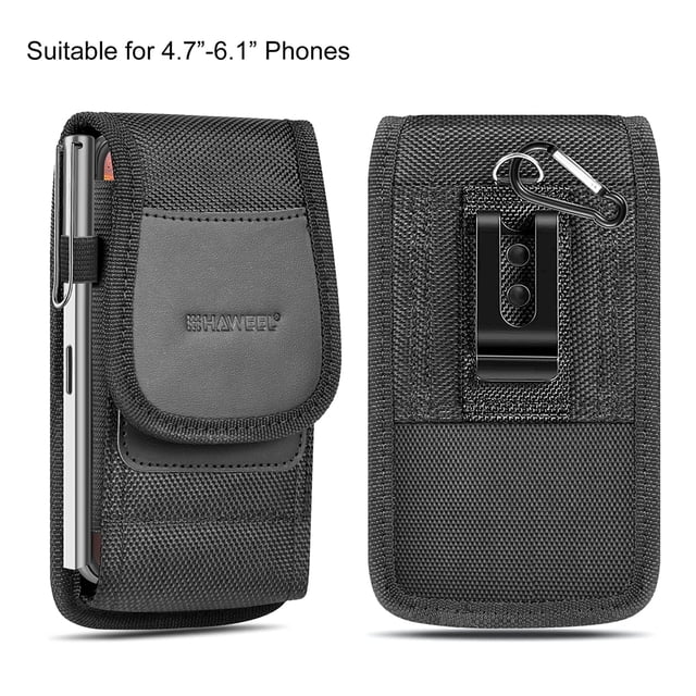 HAWEEL Multifunctional Cell Phone Pouch Waterproof Nylon Belt Holster Case