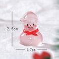 thumbnail image 2 of Fnochy Mini Snowman Figurines Luminous, Christmas Decorations Resin Snowman Decoration Mini Snowman Accessories, for Micro Landscape Crafts Ornament Xmas Home Party, Cake Toppers Dollhouse Decor, 2 of 6