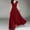 Red, variant on Womens Summer Dresses Flowy Irregular Ruffle Hem Chiffon Maxi Dress Boho V-Neck Solid Color Short Sleeve Long Swing Dress Waist Closing Evening Dress Cocktail Party Dress White