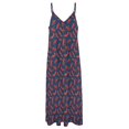 thumbnail image 6 of Blue And Red Lobster Pattern Sleeveless Dress Loose Women's Dress Dresses Luxury Evening Dresses, 6 of 9