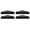 Black, variant on True 6x6 (155mm x 155mm) Plastic Pyramid Vinyl Fence Post Cap for True Actual 6" x 6" Vinyl Posts