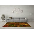 thumbnail image 3 of Ahgly Company Indoor Rectangle Oriental Yellow Modern Area Rugs, 4' x 6', 3 of 4