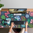 thumbnail image 4 of Long Mouse Pads for Desk,Pioneer Flower Floral Print Pattern Desk Mats on Top Of Desks, Desk Mouse Pad Extra Large with 3mm Non-Slip Base and Stitched Edge for Gaming,Office,Work,Home 47.3"x23.6", 4 of 6