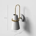 thumbnail image 5 of E27 Modern Wall Lamp Sconces, Swan Neck Industrial Wall Light Fixture, Up and Down Two Installation Methods Indoor Wall Sconce for Bedside, 5 of 5