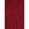 thumbnail image 2 of Peach Couture Womens Chiffon Sleeveless Vintage Cocktail Fit and Flare Dress (Medium, Red), 2 of 2