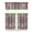 Mandala Ethnic Style, variant on Chic Elegant 3-Piece Kitchen Curtains - Classic Vintage Floral Rod Pocket Window Treatment Panels with Valance