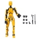 thumbnail image 1 of T13 Action Figure Robot, Titan 13 Action Figure,Titan Action Figure, Stikbot Toys with Weapon Accessories, Toys Not To Be Missed By Enthusiasts (Yellow), 1 of 2