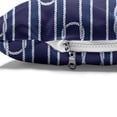 thumbnail image 4 of Navy Blue Pet Bed, Marine Inspired Rope Pattern Knots Aquatic Composition Abstract Ornamental, Resistant Pad for Dogs and Cats Cushion with Removable Cover, 24" x 39", Dark Blue White, by Ambesonne, 4 of 4