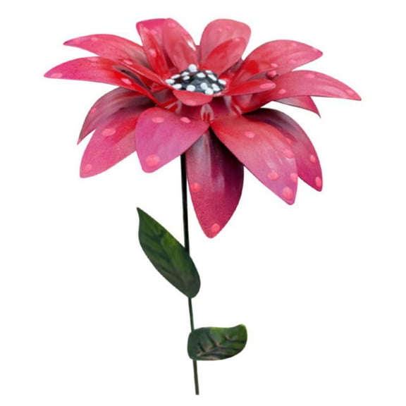 Metal Flower Garden Stakes Decor, Simulation Outdoor Decor Stake Yard Art Decoration,Garden Plant Flowers Stick Spring Patio Decor