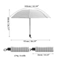 thumbnail image 2 of Unique Bargains Portable Manual Open Close Rain Windproof  Umbrella White, 2 of 6