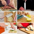 thumbnail image 5 of Kitchen Knife Set, 9-Pieces Pink Sharp Non-Stick Coated Chef Knives Block Set, Stainless Steel Knife Set for Kitchen with Sharpener for Cutting Slicing Dicing Chopping, 5 of 8