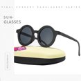 thumbnail image 3 of Gafas de sol de verano para niñas gafas de sol redondas para niños gafas de sol UV400 JShteea El nuevo, 3 of 9