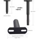 thumbnail image 4 of 2 patas de cama ajustables y extensibles, patas de soporte de metal con marco de cama resistente, se adaptan a piezas de repuesto de sofá cama de 7 a 13 pulgadas, 4 of 5