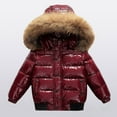 thumbnail image 2 of Gubotare Baby Boy Jacket Baby Ultralight Winter Hooded Jacket Coat Windproof Cute Warm Winter Outwear 5T 6T (Wine,5-6 Years), 2 of 9