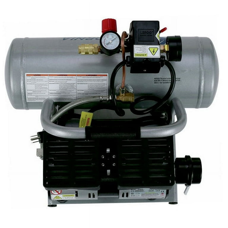  PointZero 1/5 HP Airbrush Compressor with Air Tank