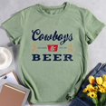 thumbnail image 4 of T-Shirt Graphique Femmes Cowboys et Bière-Blanc-L, 4 of 6