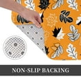 thumbnail image 6 of Yiaed Bold Black and White Leaves Orange Print Flannel Doormat Mat Outdoor Indoor Door Mats,Welcome Matt Outdoor Front Door Mat Doormat Outdoor Mat Outdoor Mat,16"x24", 6 of 7