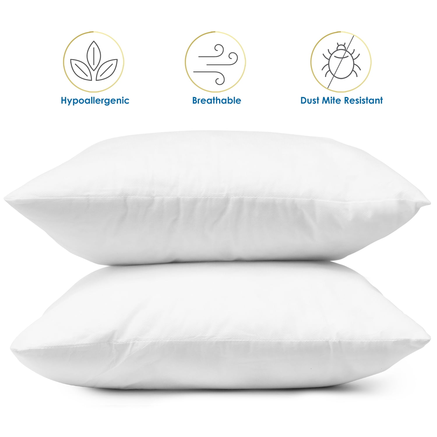 Utopia Bedding Throw Pillows Insert (Pack of 2, White) - 26 x 26 Inches Bed  and Couch Pillows - Indoor Decorative Pillows