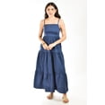 thumbnail image 1 of Vestido largo de popelina Roman Fashion juvenil 866 Azul marino, 1 of 5