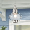 thumbnail image 3 of 26910-91 Livex Lighting Newburyport - 1 Light Outdoor Pendant Lantern in Bohemian Style - 8.75 Inches wide by 11.75 Inches high-Brushed Nickel Finish, 3 of 10