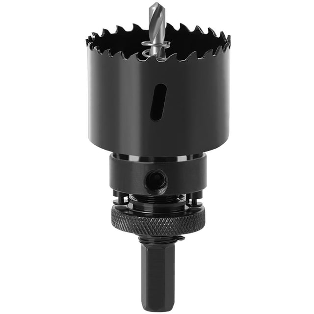 Orificios De Tubería De Acero De Alta Velocidad Sierra De Orificio Cortador De Orificio De Profundidad De Corte Con Llave Hexagonal Para Tablero,8 Piezas 38-92 Mm / 1.49-3.62 Pulgadas M42 Kearding TO004044-00