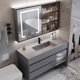 thumbnail image 2 of Light Luxury Nano Rock Integrated Basin Microcrystalline Stone Bathroom Cabinet Modern Minimalist Bathroom Sink Washing YX50BC My Lux Decor Round, 2 of 44