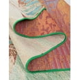 thumbnail image 6 of Unique Loom Outdoor Botanical Collection Area Rug - Foliage (4' 1" Round Multi/Blue), 6 of 8