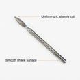 thumbnail image 4 of 30 Pack Diamond Grinding Burrs Carving Bits 3mm Flame Shape Head Mounted Point 1/8 Shank, 4 of 5