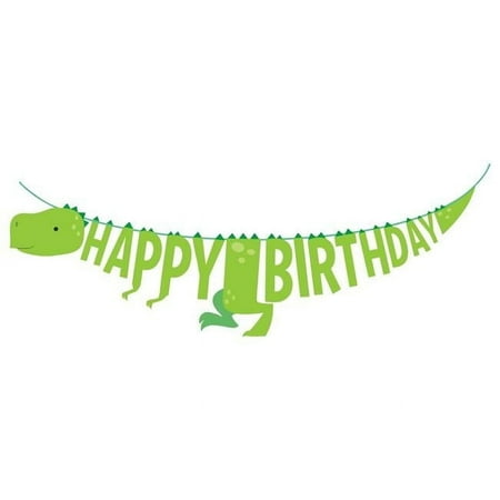 Creative Converting 346442 66 x 6 in. Boy Dinosaur Banners - 12 Count
