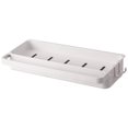 thumbnail image 1 of Organizador de cepillos de esponja para encimera, soporte de almacenamiento para fregadero de cocina, soporte de esponja con bandeja de goteo, blanco, 26*12,2*4,6 cm, 1 of 5