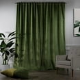 thumbnail image 3 of 3S Brother's Extra Long Solid Luxury Matte Velvet Soft Curtain Lime Single Panel Hanging Back Tap & Rod Pocket Home Décor 5-25 Feet Custom Made Curtains -Made in Turkey Each(52"x180"), 3 of 7
