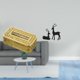 thumbnail image 2 of Elegante Juego De Porta Pañuelos Y Figura De Ciervo Negro Para Baño, Sala De Estar, Hogar, Restaurante, Decoración De Mesa Y Solución De Almacenamiento., 2 of 7