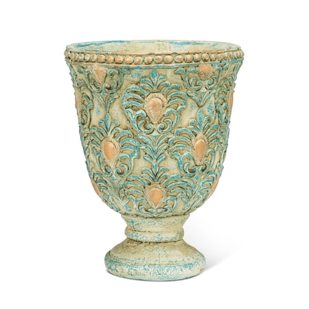 Set of 6 Large Ornate Pedestal Planter