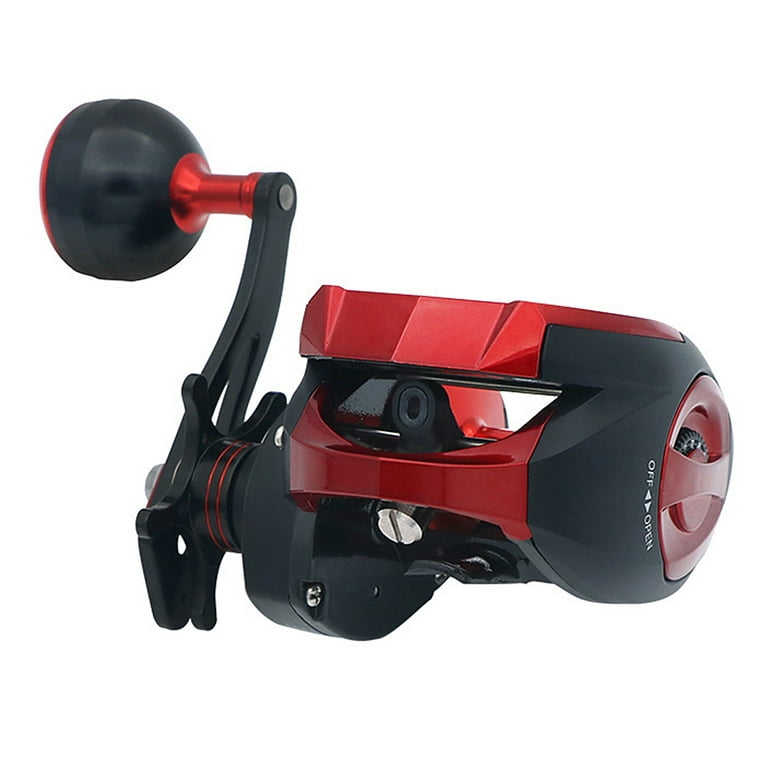 Rollfish 18+1 Ball Bearing Rechargeable Baitcasting Reel 39.7lb Max Drag 6.4:1 Baitcaster Fishing Reel with 8 Magnet Braking System, Size: Right Hand