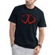 thumbnail image 1 of Camiseta con dos corazones rojos para San Valentín, ideal para hombre y mujer. Camisetas informales., 1 of 8