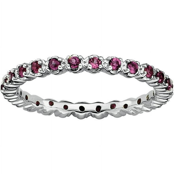 Rhodolite Garnet Sterling Silver Ring