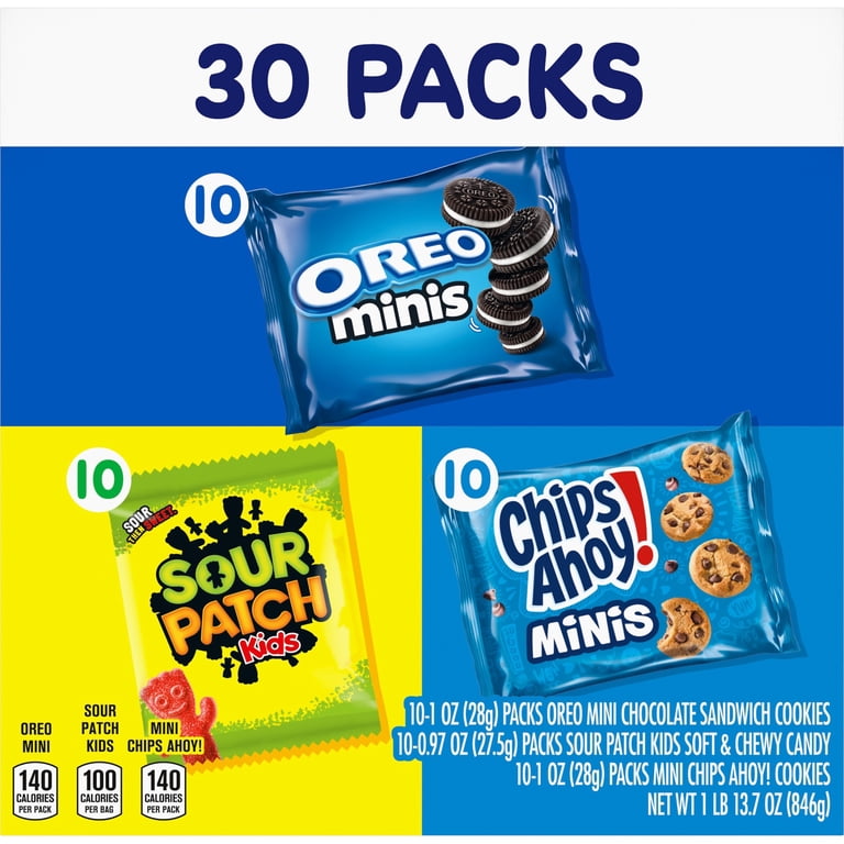 Multi Cookies and Candy Variety Pack with SOUR PATCH KIDS, OREO
