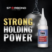 Starbond 2 oz. Super Fast Thin CA Glue (Premium Cyanoacrylate Super Glue) for Woodworking, Woodturning, Hobby Models, CA Finish, Inlays