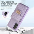 thumbnail image 6 of Phone Case for Samsung Galaxy S20 Plus S20+ 5G Wallet Cover with Credit Card Holder Crossbody Strap Long Lanyard Leather Cell Accessories S20+5G S20plus 20S + S2O S 20 20+ G5 Women Girl Purple, 6 of 15