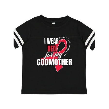 

Inktastic Sickle Cell Awareness I Wear Red For My Godmother Gift Toddler Boy or Toddler Girl T-Shirt