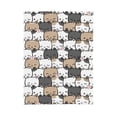 thumbnail image 4 of ZNDUO Seamless Cat Cartoon Pattern Pattern Thickening Blanket, Fluffy Soft Cozy Flannel Throw Blankets, 50"x40" Inches, 4 of 8