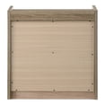 thumbnail image 5 of Furniture of America Mavric Modern Wood 2-Drawer Nightstand with Raised Top Edge, Dusty Oak, 5 of 11