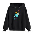 thumbnail image 4 of Zhaoag Toddler Boys Hoodie Cartoon Rocket Printed Hooded Sweatshirt Casual Unisex Hoodies, 4 of 5