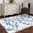 thumbnail image 4 of Blue Eucalyptus Area&nbsp;Rug 3x5ft Spring Botanical Branch Leaf Plant Abstract Art Non-Slip&nbsp;Washable Square&nbsp;Rugs Soft Felt Indoor Floor Mat for Bedroom Kitchen Living Room Bathroom, 4 of 9