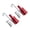 Red, variant on Zhengfang 2pcs Aluminum Alloy Universal Turbo Sound Exhaust Muffler Pipe Whistle Car Roar Maker (size:large color:black/blue/gold/red/silver)